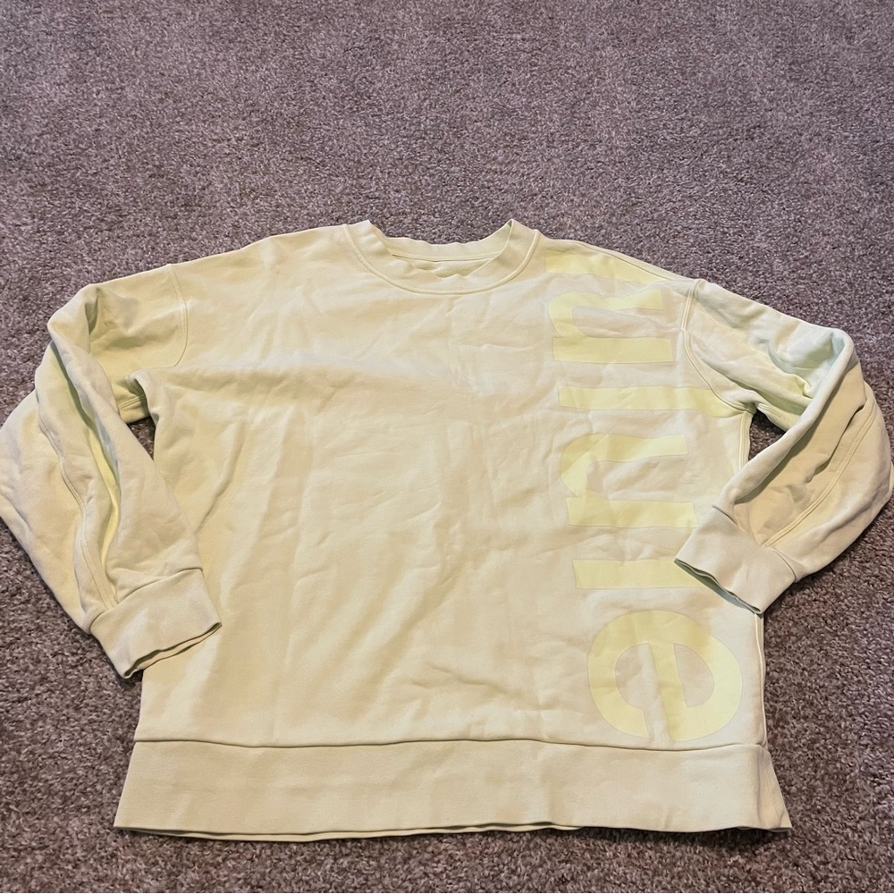 Lululemon Perfectly Oversized Crew Sweatshirt‎ Logo green comfy activewear